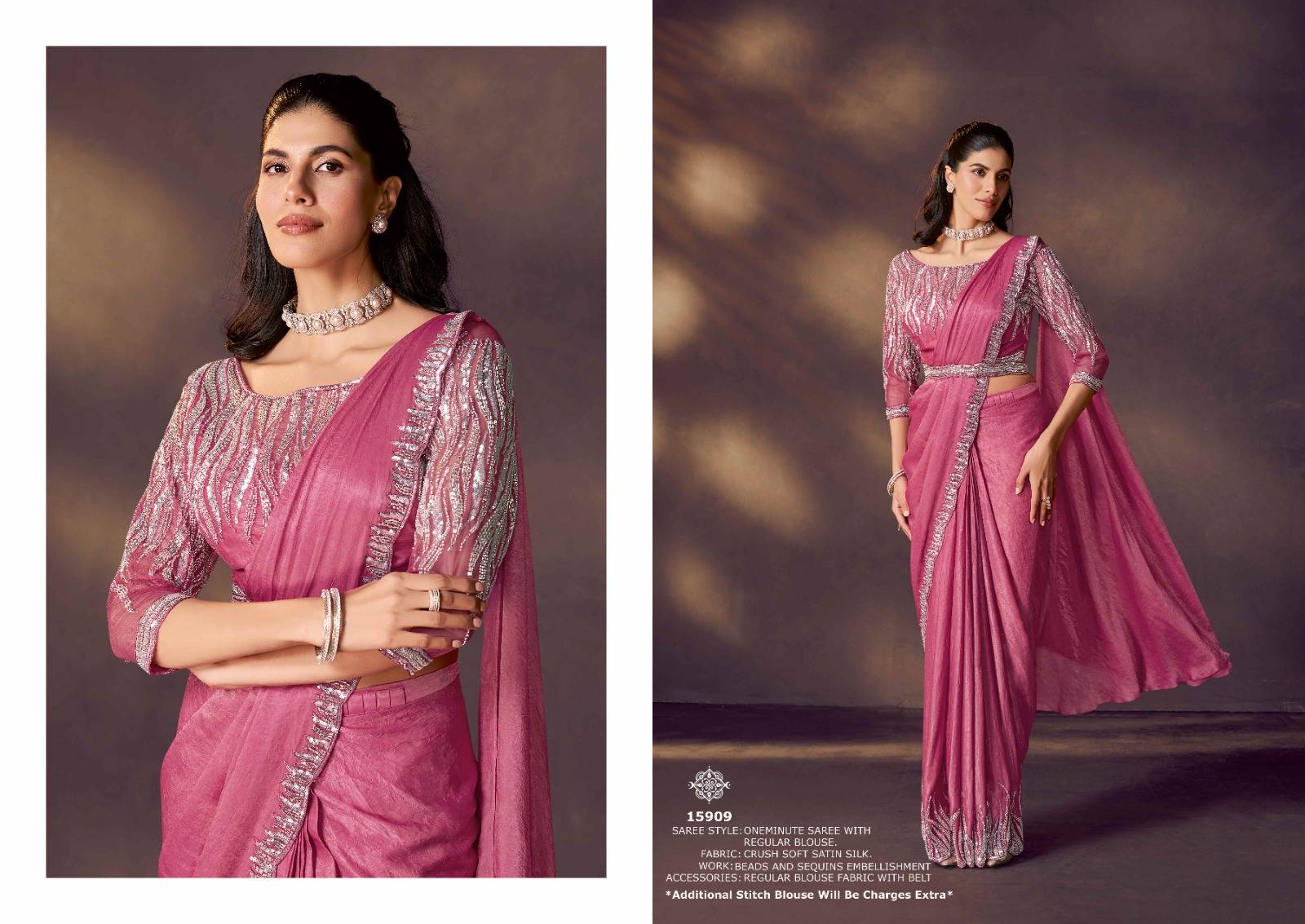 MOHMANTHAN ODYSSEY 15900 by Mahotsav 15907 to 15920 Series Indian Traditional Wear & Occasional Stitched Sarees At Wholesale Price